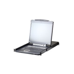 Aten 8 Port 17" LCD KVM Over IP - Ultimate Control & Efficiency for Your IT Infrastructure (CL5708IM-ATA-2XK06A1G)
